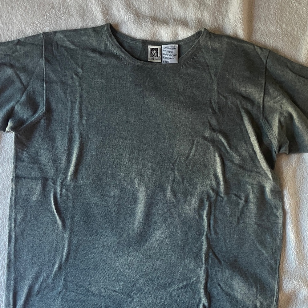 Anne Klein Olive Short Sleeve Tee